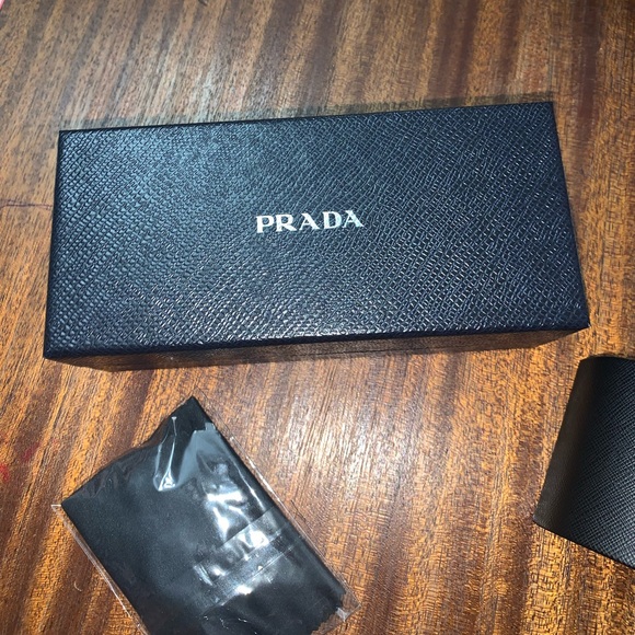 New in Box! Prada Cat Eye Sunglasses (brown/blue) - Picture 4 of 16